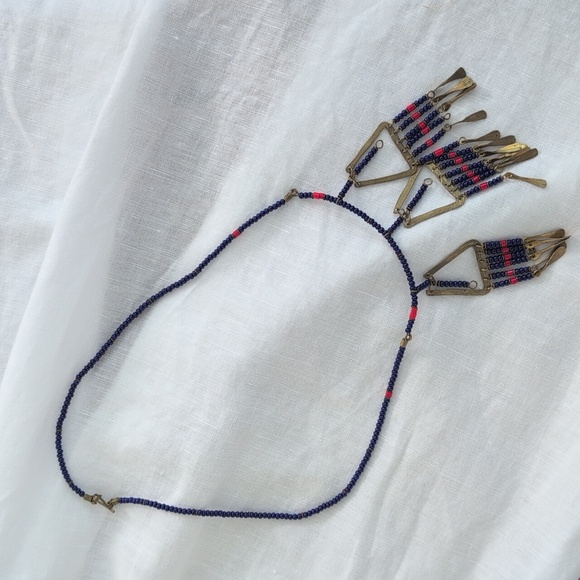 Vintage African Beaded Necklace - Picture 3 of 10